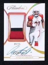 2022 Panini Flawless Patch Auto 9/15 Anquan Boldin #PA-AB Patch Auto 5l2
