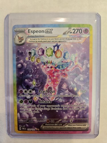 Pokémon TCG Espeon EX Prismatic Evolutions Holo 155/132