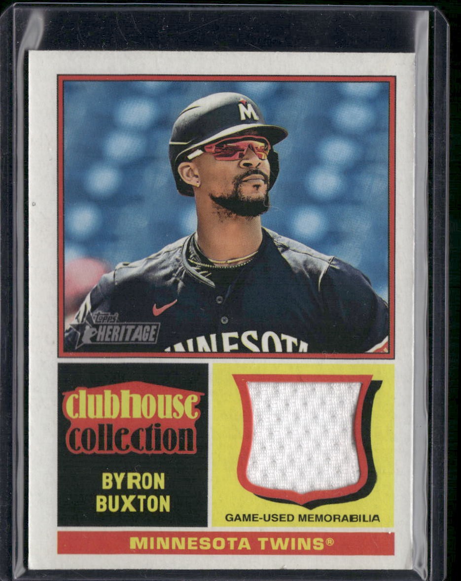 2025 Topps Heritage #CCR-BBU Byron Buxton Clubhouse Collection Relics