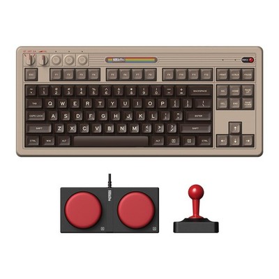 8Bitdo Retro Mechanical Keyboard for Windows & Android, C64 Edition