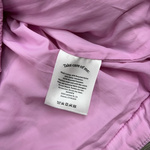 Halfdays Packable Puffer Jacket Size Large Damen Packable Full Zip Peony Pink - Bild 12 von 16