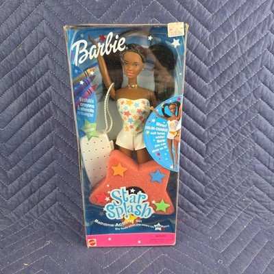African American STAR SPLASH BARBIE DOLL 29308 Bathtime Activity Set  2000