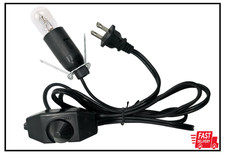 Lamp Light Bulb Cord Dimmer Switch For Himalayan Salt Rock Lamps 6Ft
