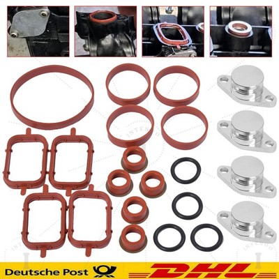 Drallklappen mit Stützring Dichtung Ansaugbrücke für BMW M47 5er 318d 320d 520d