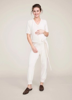 Hatch Maternity Women's THE ANIKA JUMPER Ivory Size 2 (M/8-10) $298 NEW