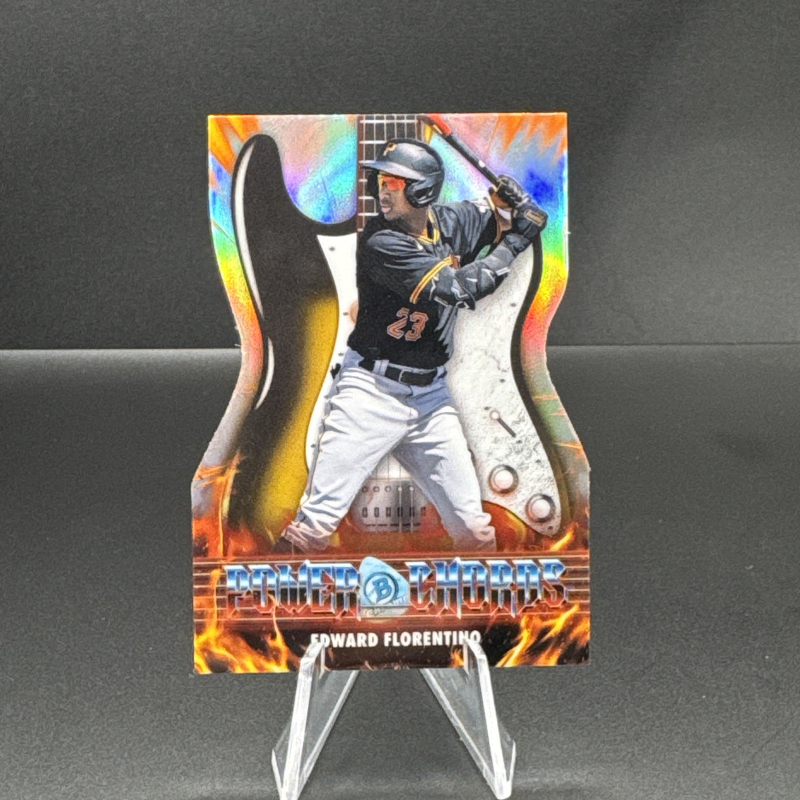 2026 Bowman Baseball Edward Florentino Power Chords Die-Cut Refractor Pirates