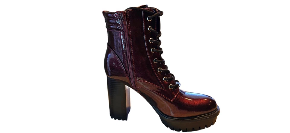 botines de patente adivina. Talla 6. Color Rojo Medio Foto 3 de 3