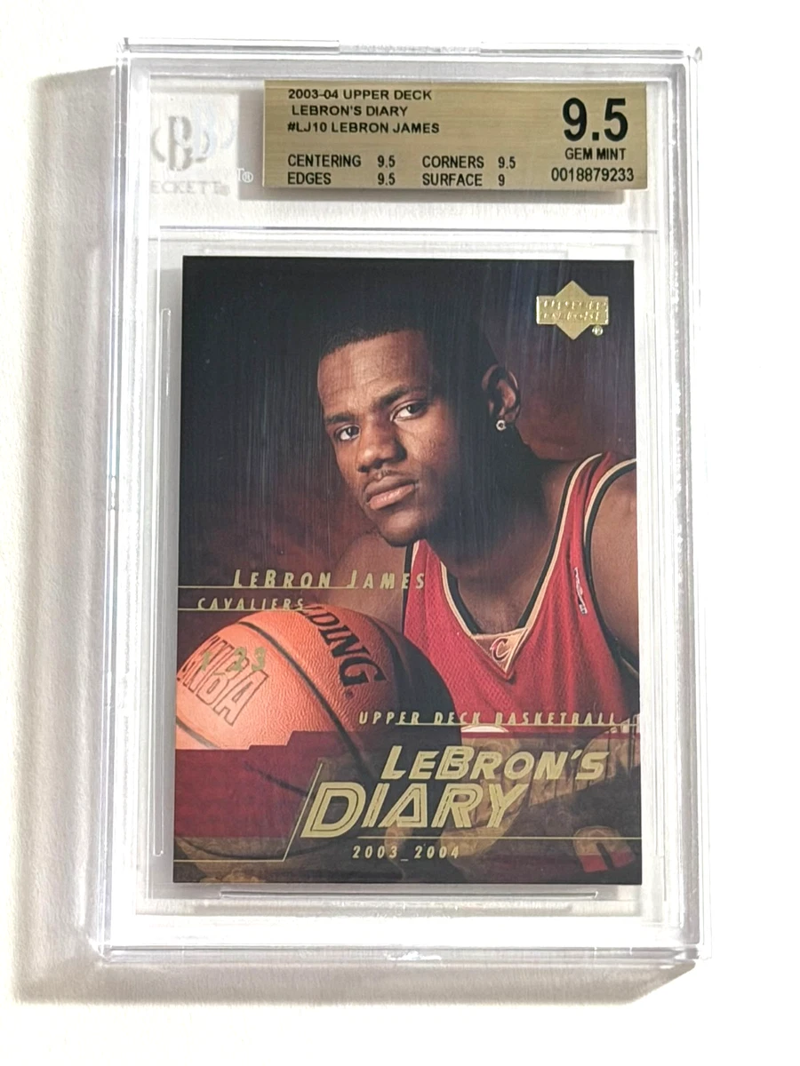 Rookie LeBron James Beckett BGS 9.5 Grade Basketball Trading Cards