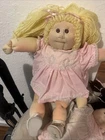 Little People Brown Eyes Blonde Hair Soft Sculpture Cabbage Patch Kids Doll 21”
