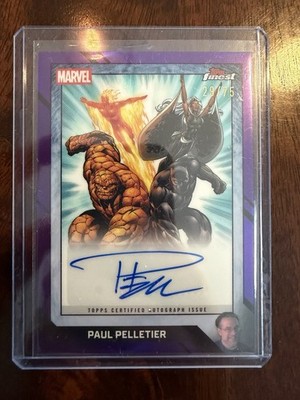 Topps Finest Fantastic Four Artist Auto Paul Pelletier #544  /75 (1:176 packs)