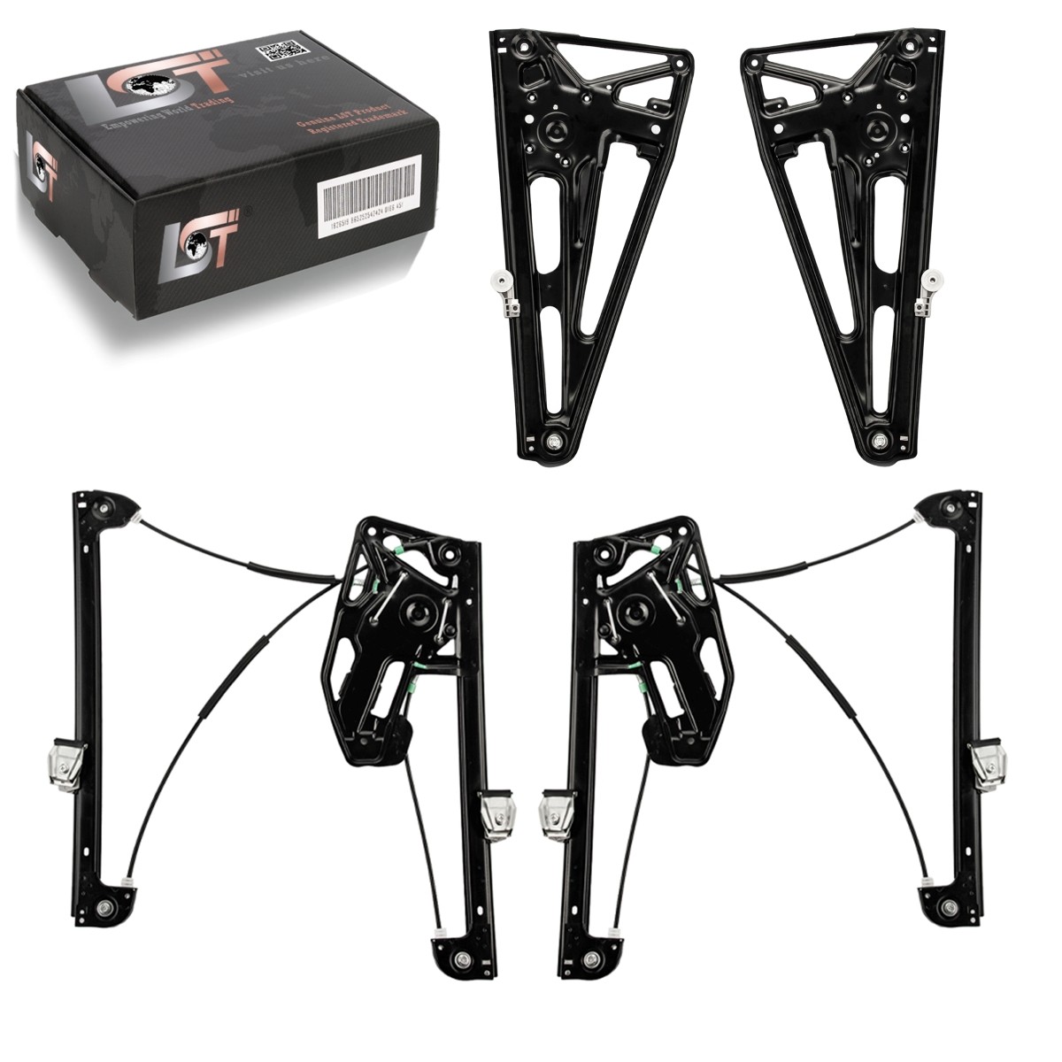 4x Window Electric Without Motor Set Front Rear for BMW 7er E38 1994-2001