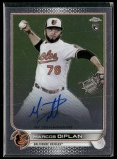 2022 Topps Chrome #RA-MD Marcos Diplan Rookie Autographs
