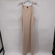 Old Navy Womens Ribbed Square Neck Sleeveless Midi Dress - Casual Everyday