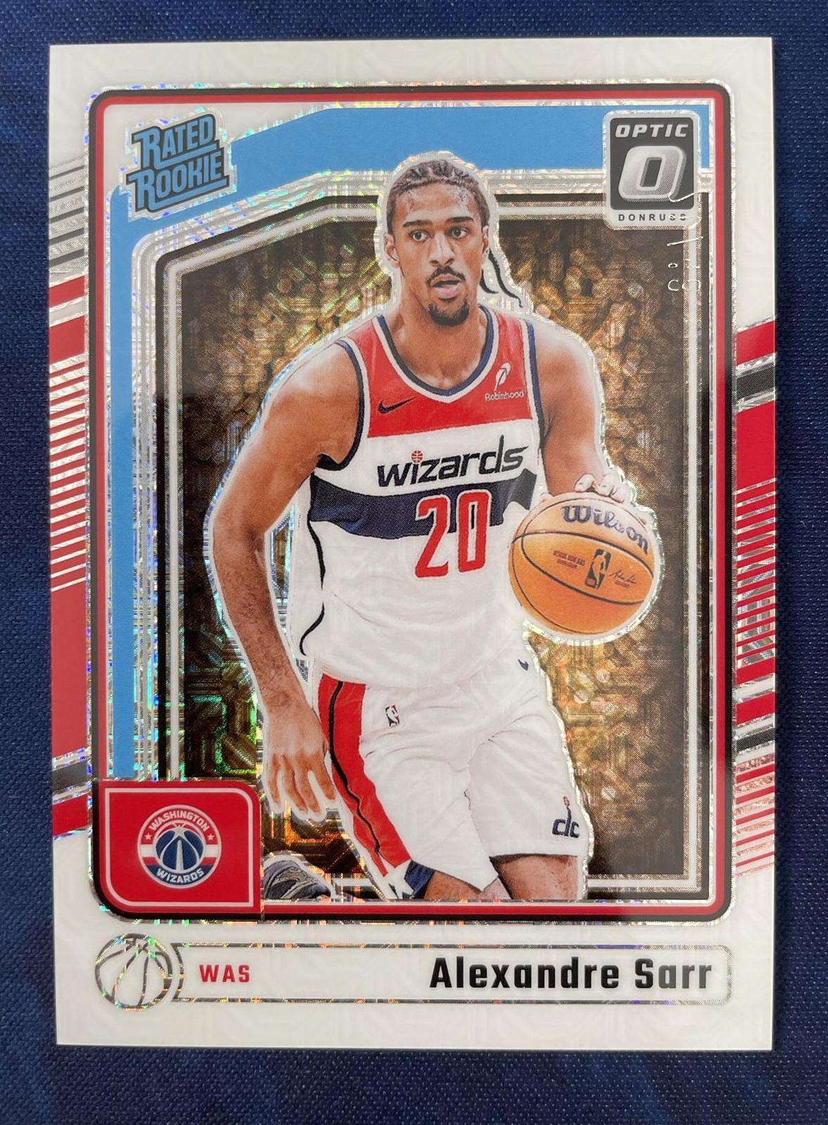 2024-25 Donruss Optic Alexandre Sarr #276 RC Rated Rookie Choice White /48