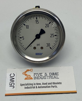 #ad #ad Wika 9767193 2 1 2quot; 30 PSI Gauge 1 4quot; NPT Center Rear 213.53 Glycerin Filled $42.74