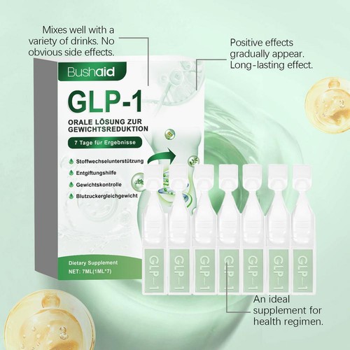 GLP-1 Soluzione Orale,Gocce Orali Sane,Integratore Naturale Goccia per DonnaUomini Veloce - Foto 12 di 17