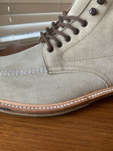 NEW w BOX | ALDEN 12D MILKSHAKE SUEDE COMMANDO SOLE INDY BOOTS 12 D - Picture 12 of 24