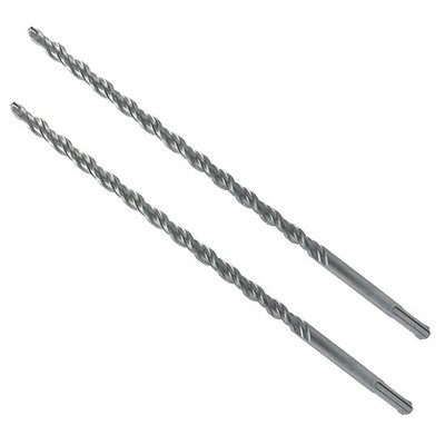 2-Pack 1/2 Inch x 12 Inch SDS Plus Rotary Hammer Drill Bit, Carbide Tipped