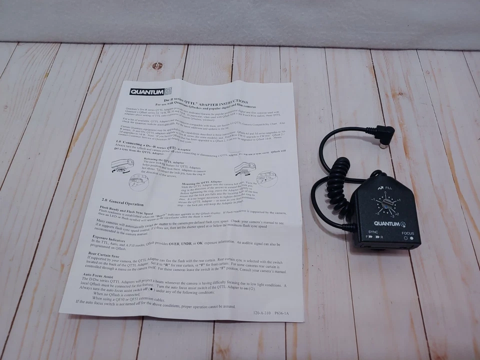 Quantum QFlash QTTL Adapter D23w-R for Canon New Open Box - Image 3 of 4