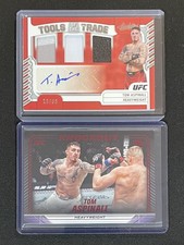 2023 Panini UFC Tom Aspinall Tools of the Trade Tri-Patch Auto /99 + Red /25!!!