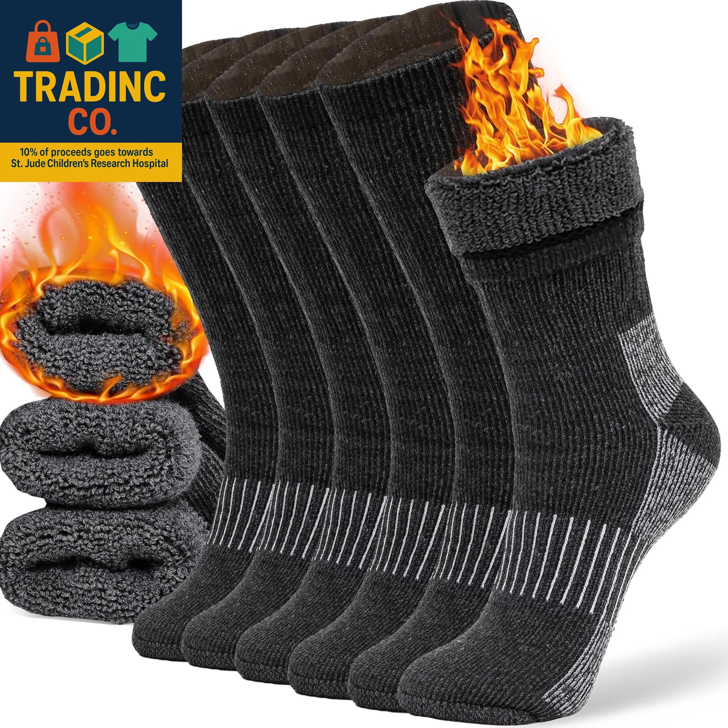 Merino Wool Thermal Socks for Men and Women - Cozy Winter Wear
Opens in a new window or tab