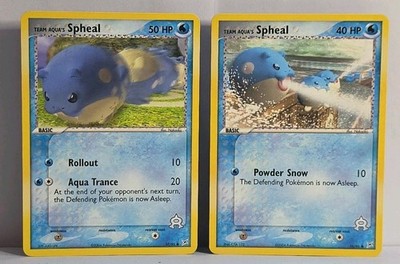 Team Aqua Spheal Set (56/95 & 57/95) 2004 EX Team Magma VS Team Aqua Pokémon TCG