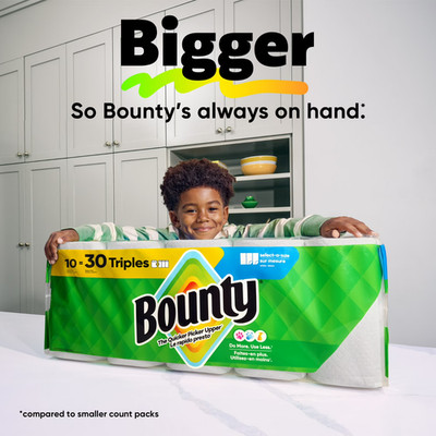 Bounty Paper Towels Select-A-Size White, 6 Mega Rolls, 164 Sheets per Roll, NEW