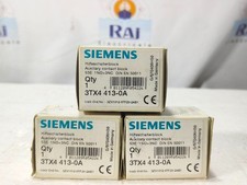 SIEMENS 3TX4 413-0A 53E 1NO+3NC AUXILIARY CONTACT BLOCK 240V (3 PCS LOT)