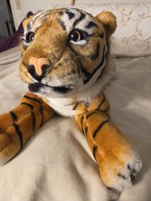 Lifelike Large Laying Tiger Stuffed Plush Animal Toy 27  