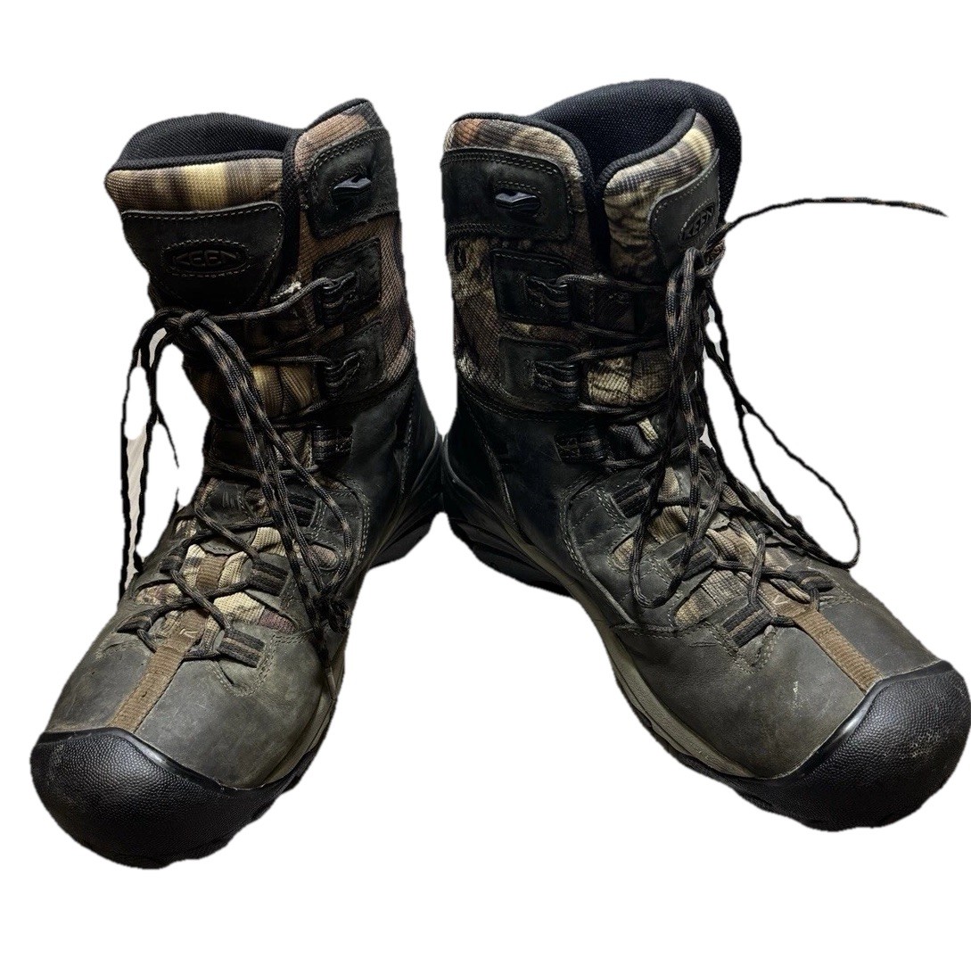 Stivali da lavoro uomo Keen Detroit impermeabili mimetici punta morbida ASTM F2893 11 EH taglia 12EE