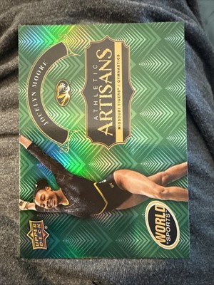 Jocelyn Moore 2025 Upper Deck World of Sports Athletic Artisans Green RC #AA-JM