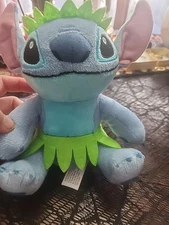 DISNEY Lilo & Stitch Green Hula Skirt 6" Plush Just Play Plush NO TAGS