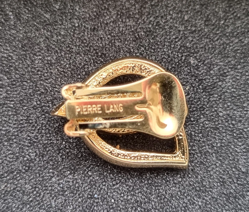 Pierre Lang⎮Ohrringe⎮Clips⎮Mit Strasssteinen⎮Vergoldet⎮Top Zustand! - Bild 2 von 3