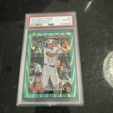 JACKSON HOLLIDAY #88 2024 TOPPS CHROME AQUA RAYWAVE REFRACTOR RC #/199 PSA 10