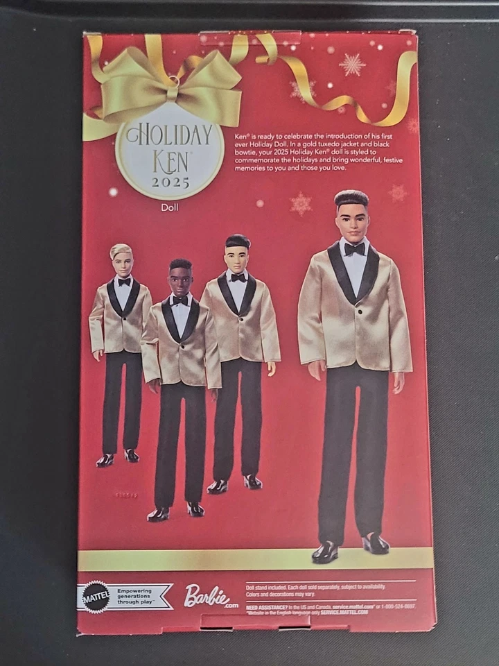 Holiday Barbie Ken 2025 Latino Brown Hair JGK56 - Image 3 of 4