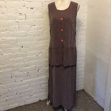 NWT Carole Little sleeveless maxi dress faded purple jacquard size 12 old stock