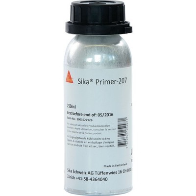 Primer 207 Solvent Based Black 250ml Can SIKA