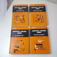 Vintage Audel Carpenters and Builders Library John E Ball 4 Book Set 1978 Hardco