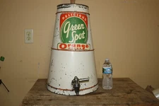 Rare Large Vintage 1940's Green Spot Orange Soda Fountain Pop Syrup Dispenser
