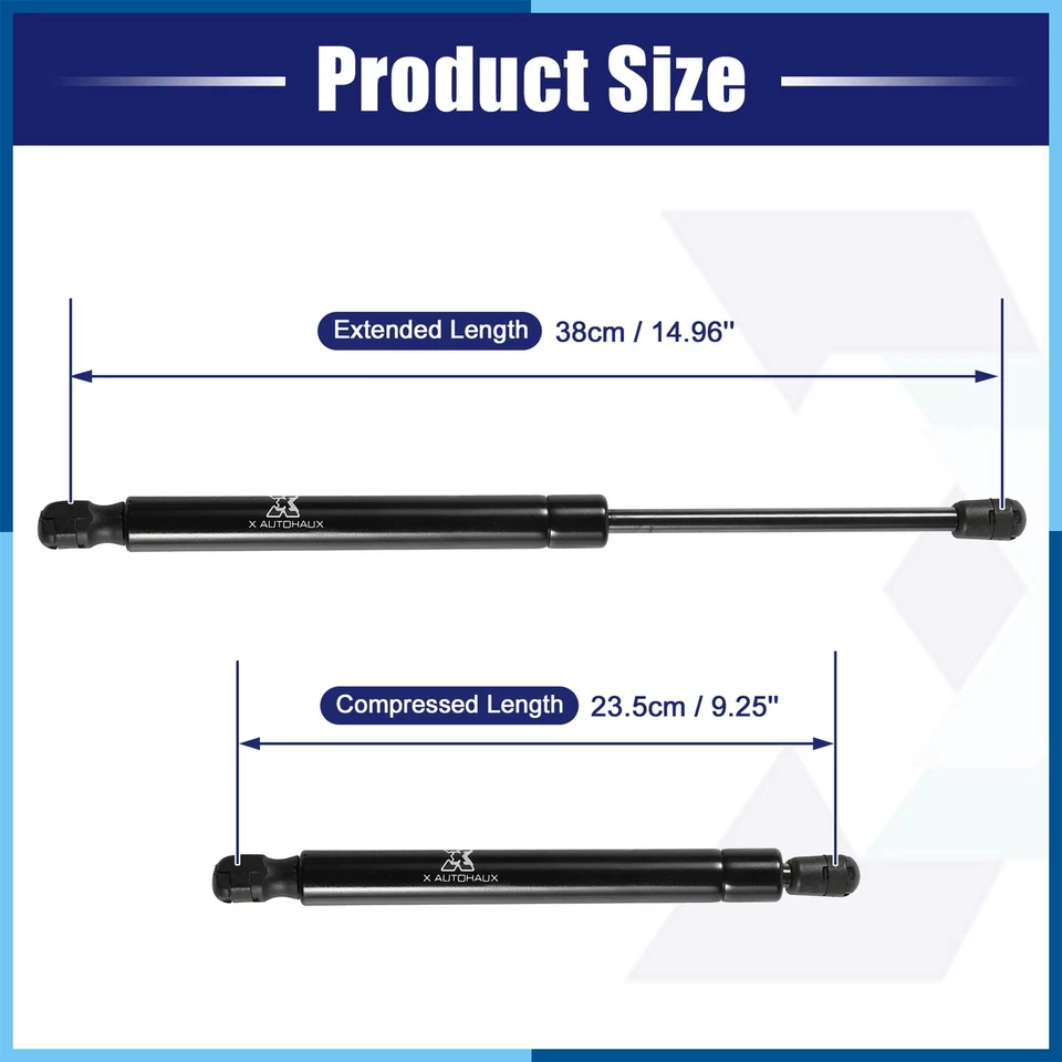 Soportes elevadores de gas puerta levadiza trasera 2 piezas para Peugeot 2008 13-19 Foto 3 de 4