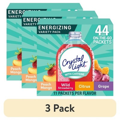 Crystal Light Energizing Variety Pack, 44 ct On-the-Go Packets