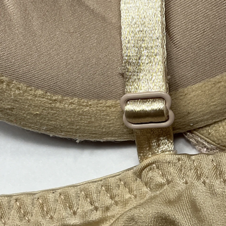 Wonderbra Mujer 36B Beige Con Aros Push Up Encaje Demi Acolchado 7640 Satinado Foto 4 de 4