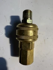 Parker B33 Brass Pneumatic Quick Coupler Female Pipe Thread 1/4",1/4-18 NPTF Por