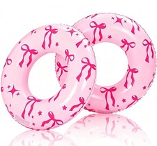 Inflatable Pool Float Tube -2 pcs 35inch Premium Swim Ring Heavy Duty Vinyl F...