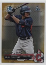 2017 Bowman Chrome Prospects Gold Refractor 32/50 Yu Chang Yu-Cheng #BCP79 13iq