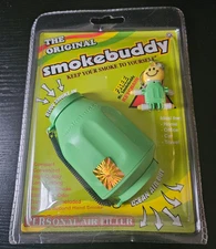 Smokebuddy The Original PERSONAL AIR FILTER "Green” With FREE Key Chain