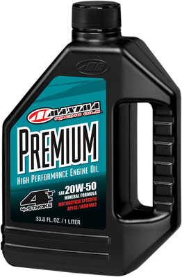MAXIMA RACING OIL Premium High Performance Mineral 4T Engine Oil - 20W-50 - 1L