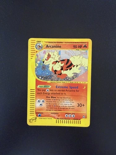 Pokemon Card Arcanine H2/H32 holo Aquapolis ENG English EXCELLENT EXCL