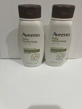 2 Aveeno Daily Moisturizing 18 fl. oz. Body Washes w Prebiotic Oat Light Scent