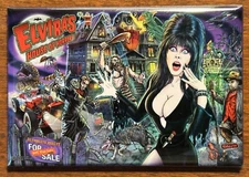 Elvira's House Of Horrors Pinball Fridge Magnet